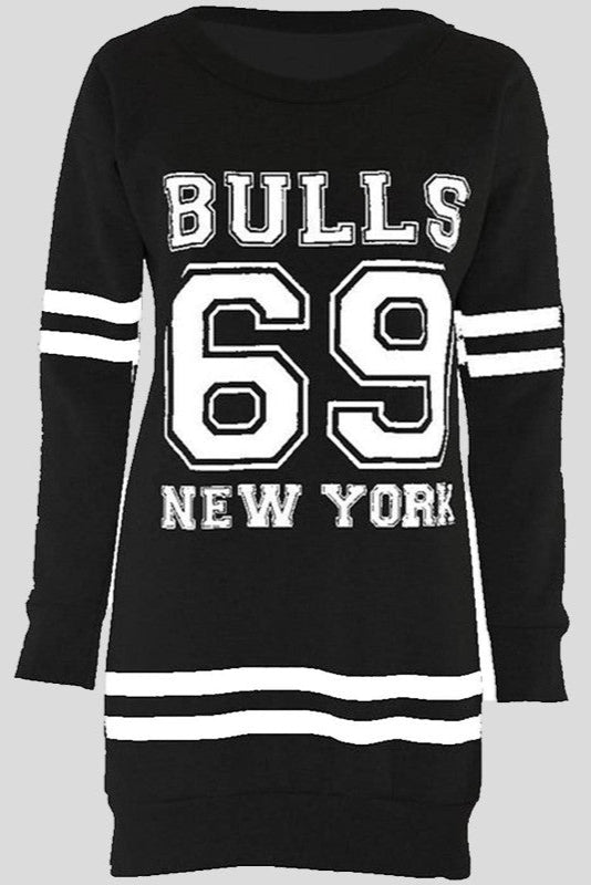 Longline Graphic Sweatshirt