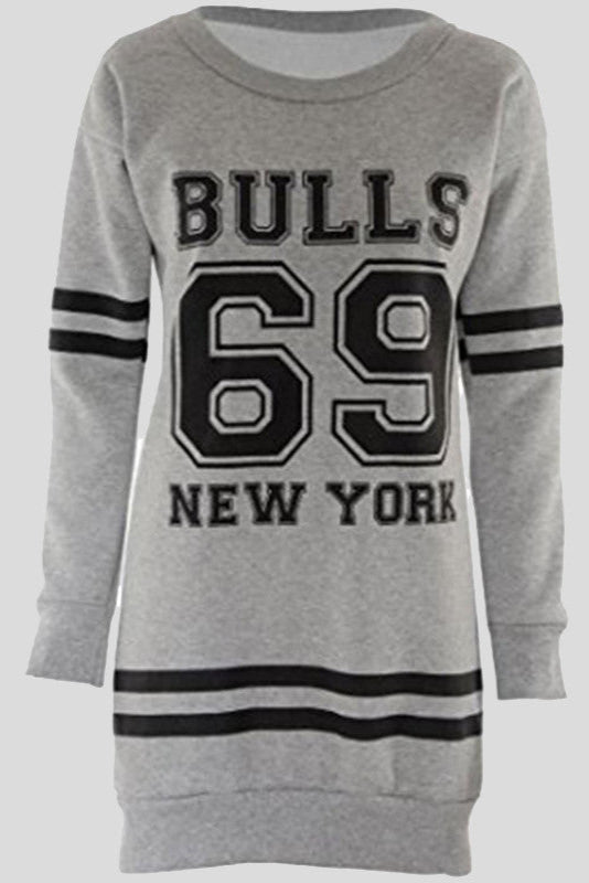 Longline Graphic Sweatshirt