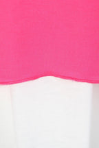 Layered high-low tunic top