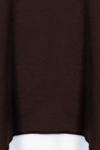 Layered high-low tunic top