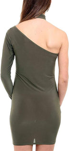 One-shoulder bodycon mini dress