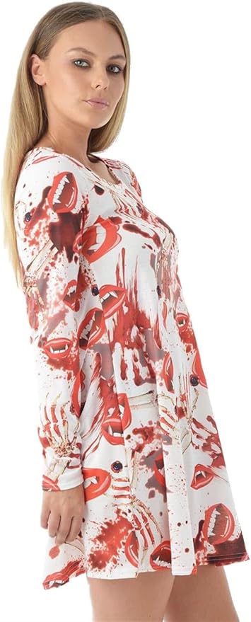 Blood Splatter & Bites Mini Dress