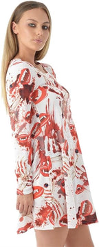 Blood Splatter & Bites Mini Dress
