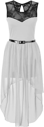 Belted Hi-Lo Gown