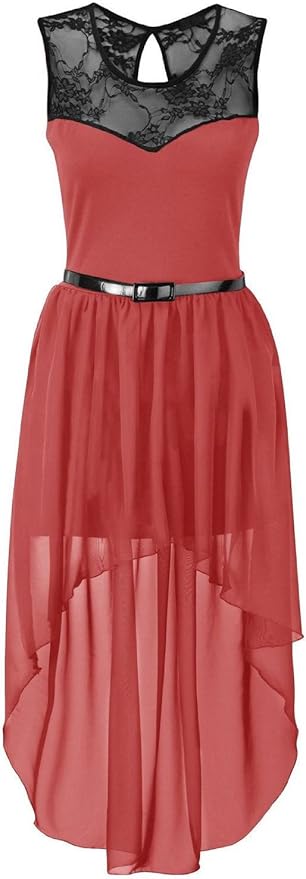 Belted Hi-Lo Gown