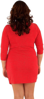 Ruched V-Neck Mini Dress