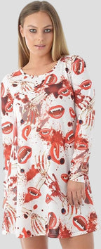 Blood Splatter & Bites Mini Dress
