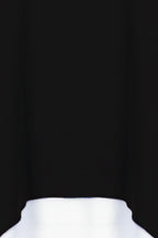 Layered high-low tunic top