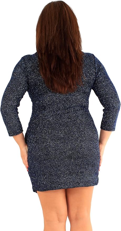 Ruched V-Neck Mini Dress