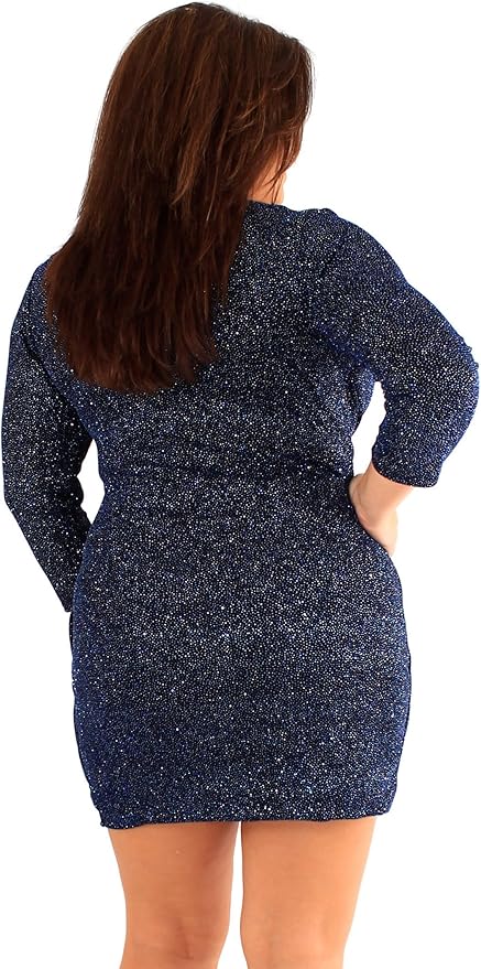 Ruched V-Neck Mini Dress