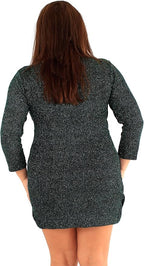 Ruched V-Neck Mini Dress