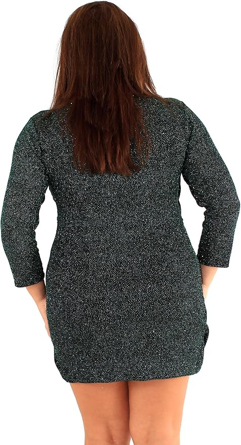 Ruched V-Neck Mini Dress