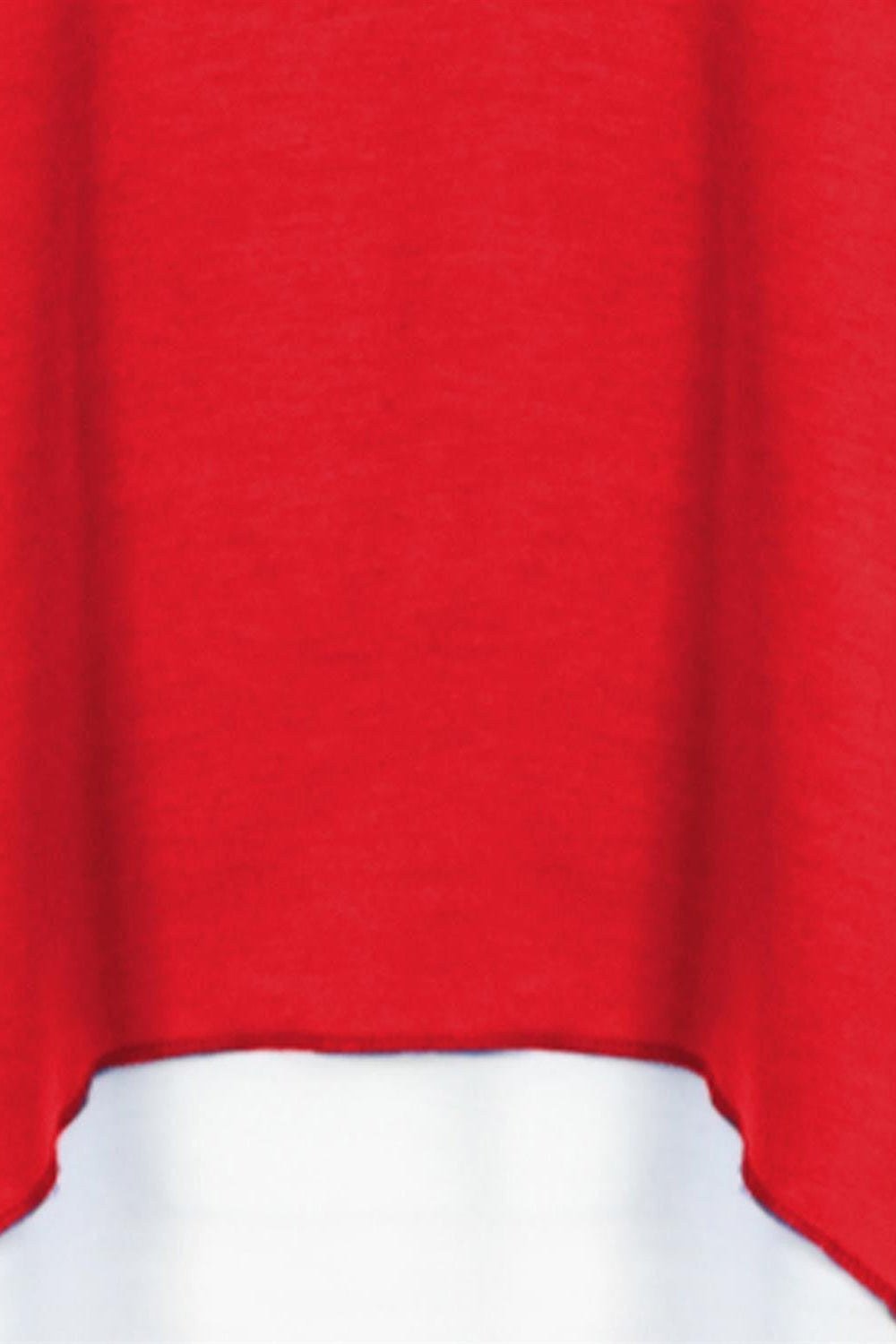 Layered high-low tunic top