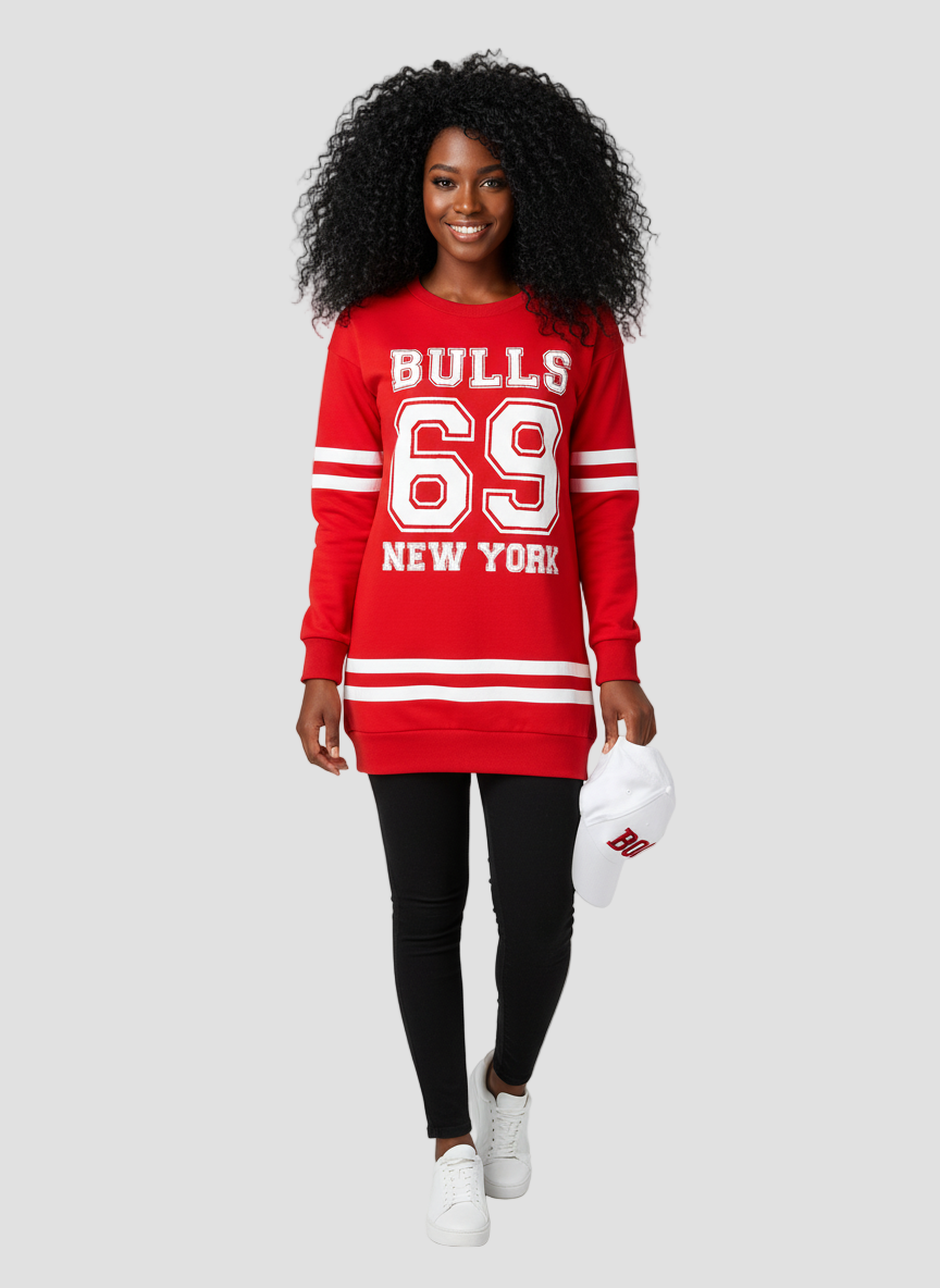 Longline Graphic Sweatshirt