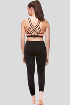 Elasticated Tie Waist Seamless Skinny Gym Pants