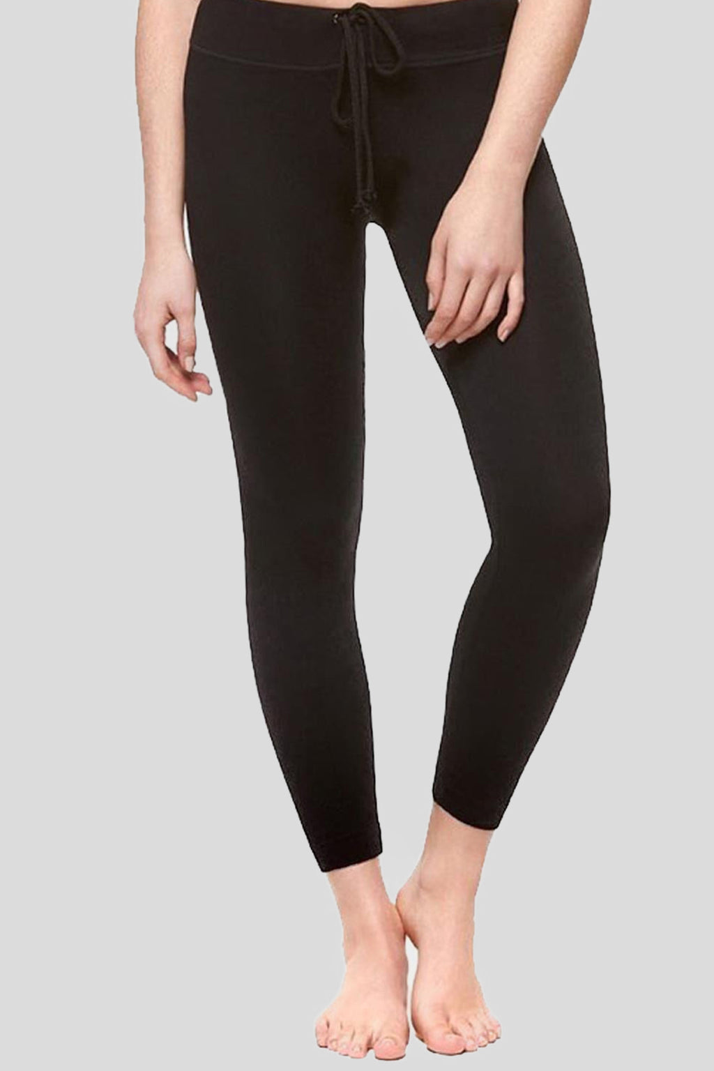 Elasticated Tie Waist Seamless Skinny Gym Pants