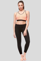 Elasticated Tie Waist Seamless Skinny Gym Pants