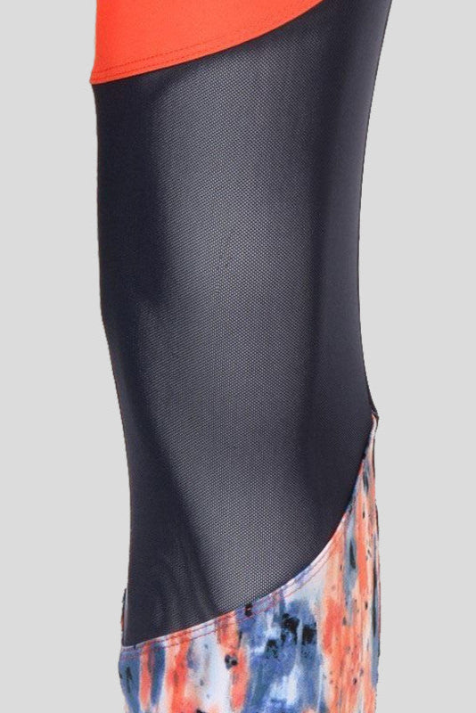 Colorblock Mesh Leggings