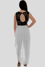Belted Hi-Lo Gown