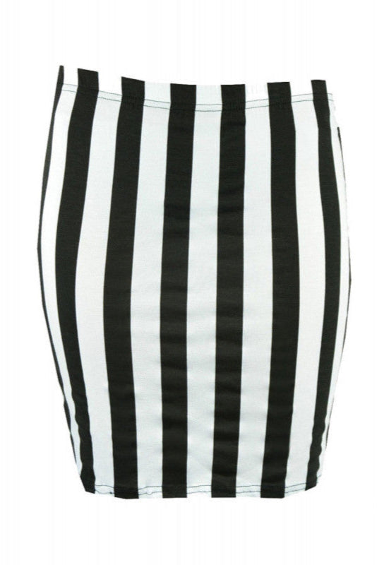 Pinstripe Bodycon Skirt