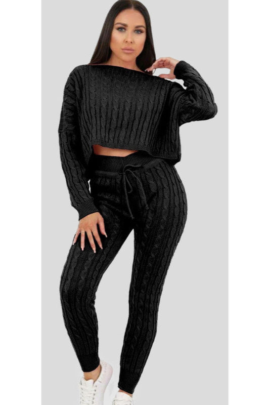 Chunky Knit Two-Piece Set