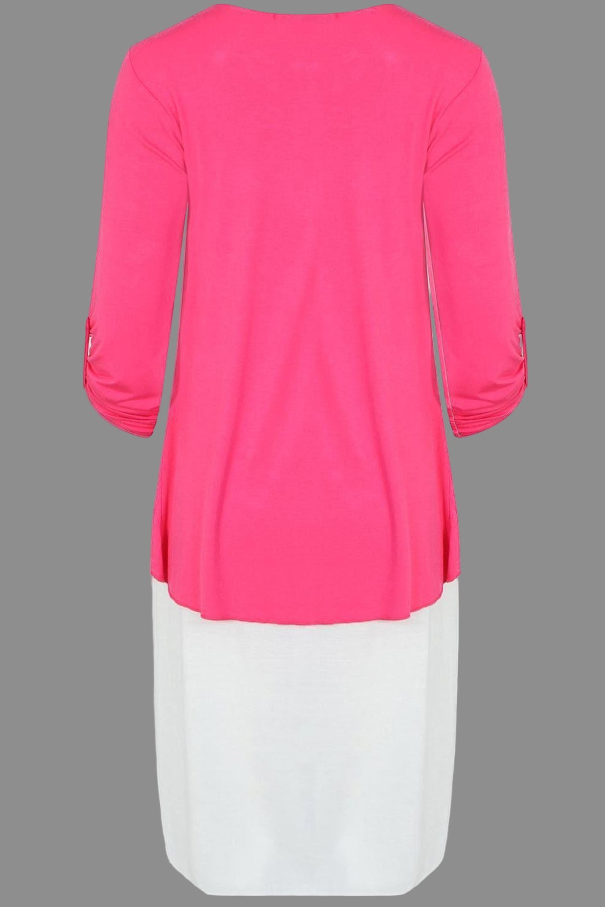 Layered high-low tunic top