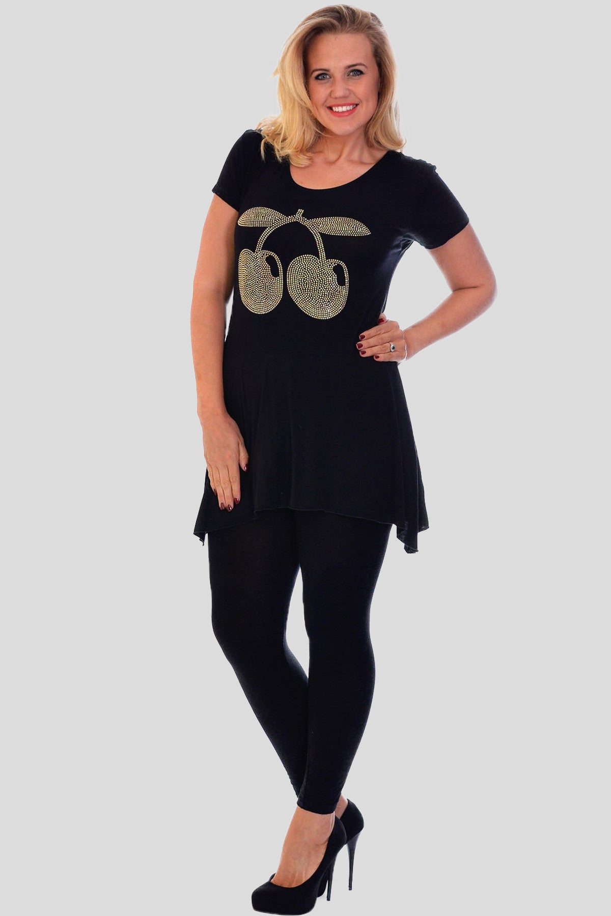 Rhinestone Cherry Tunic