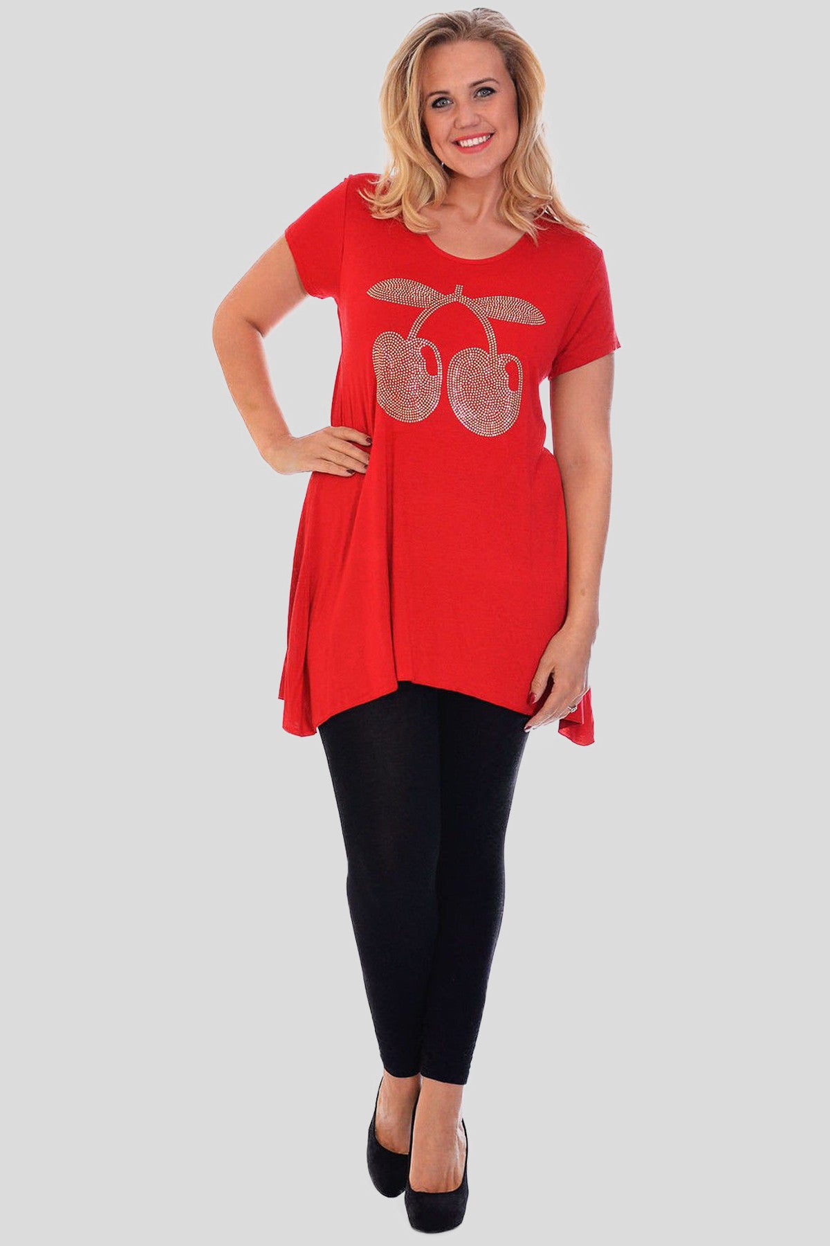 Rhinestone Cherry Tunic