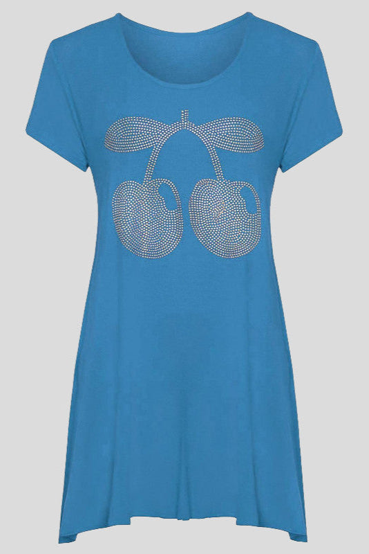 Rhinestone Cherry Tunic