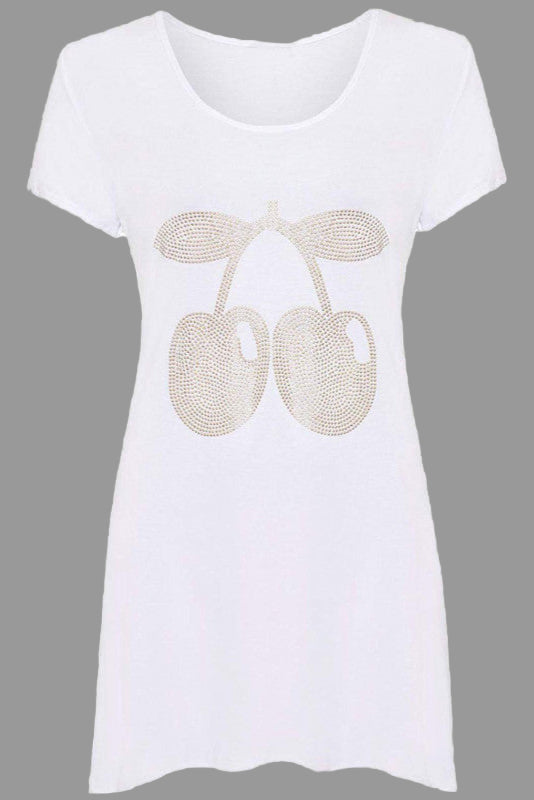 Rhinestone Cherry Tunic