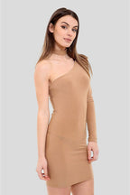 One-shoulder bodycon mini dress
