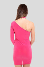 One-shoulder bodycon mini dress