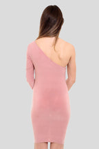 One-shoulder bodycon mini dress