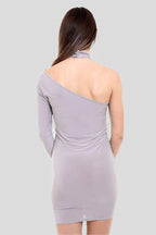 One-shoulder bodycon mini dress