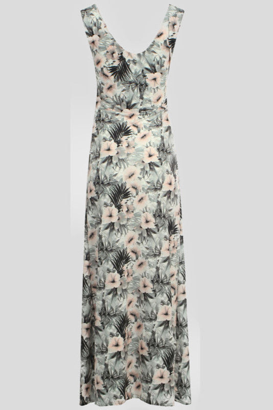 Floral Cascade Maxi Dress