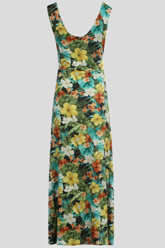 Floral Cascade Maxi Dress