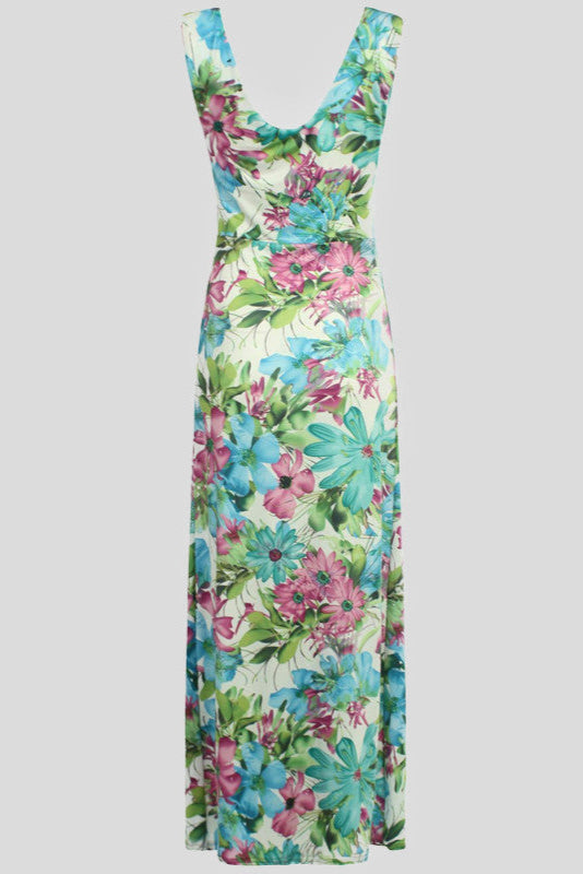 Floral Cascade Maxi Dress