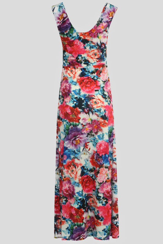 Floral Cascade Maxi Dress