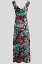 Floral Cascade Maxi Dress