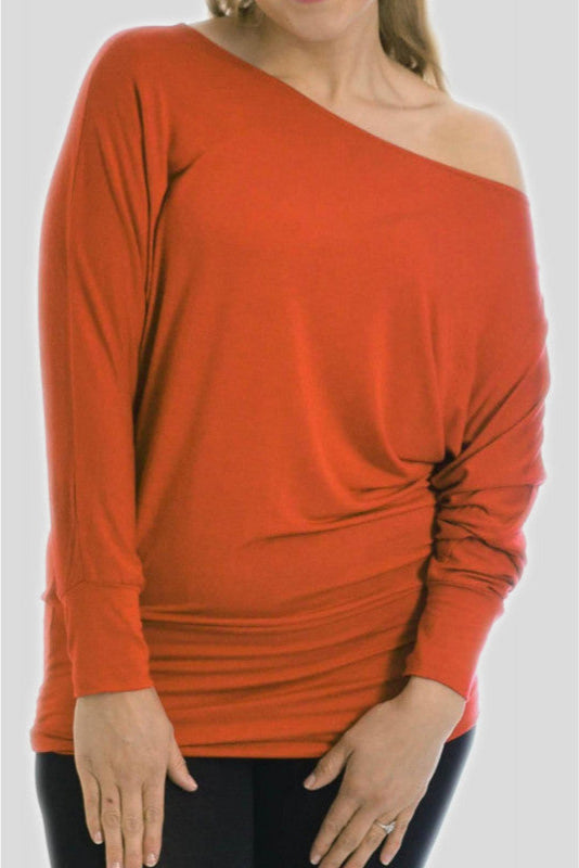 Drapey Off-the-Shoulder Top