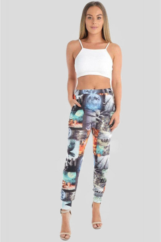Midnight Menagerie print leggings