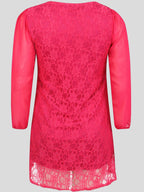 Elegant Lace Overlay Dress