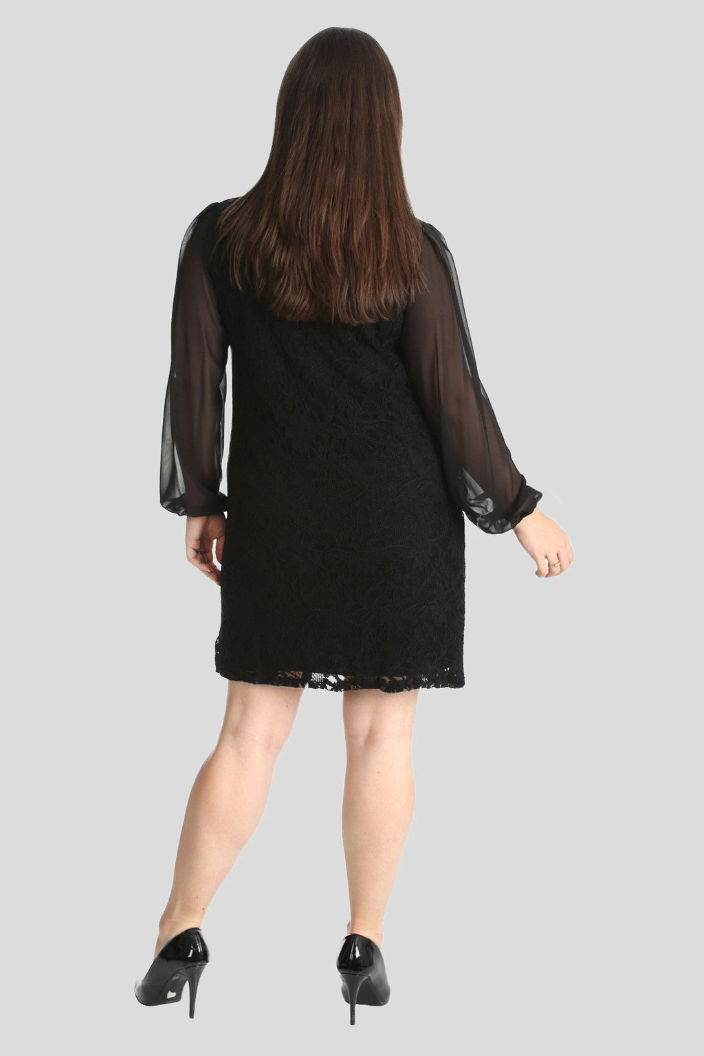 Elegant Lace Overlay Dress