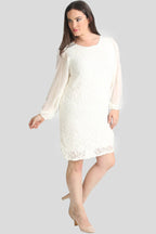 Elegant Lace Overlay Dress